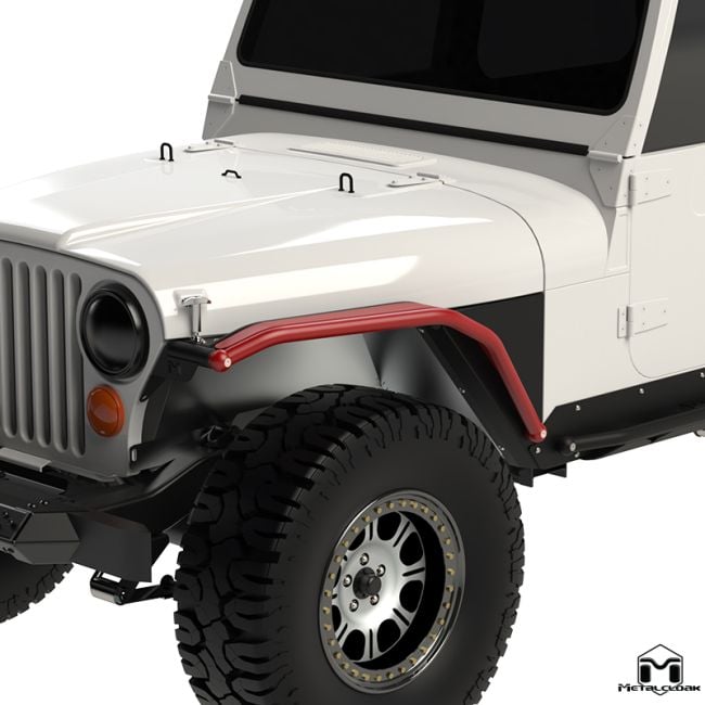 4" Overline Tube Flare, Pair, CJ-5, CJ-7, CJ-8 - 2242