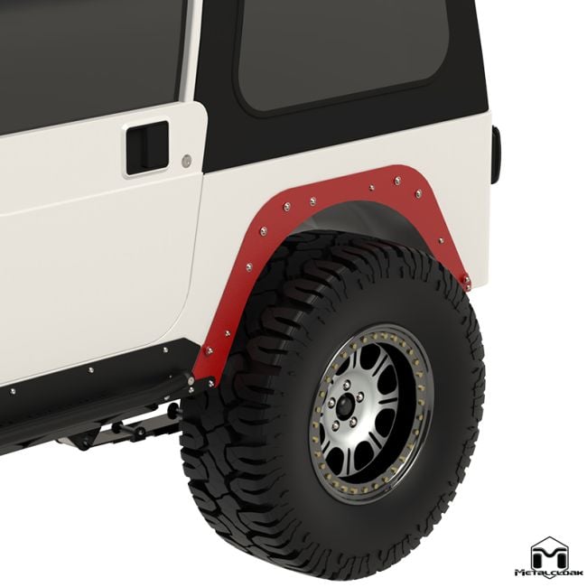 Rear Flare Mounting Plate, Pair, CJ-5/CJ-7 Mod Cut - 2418